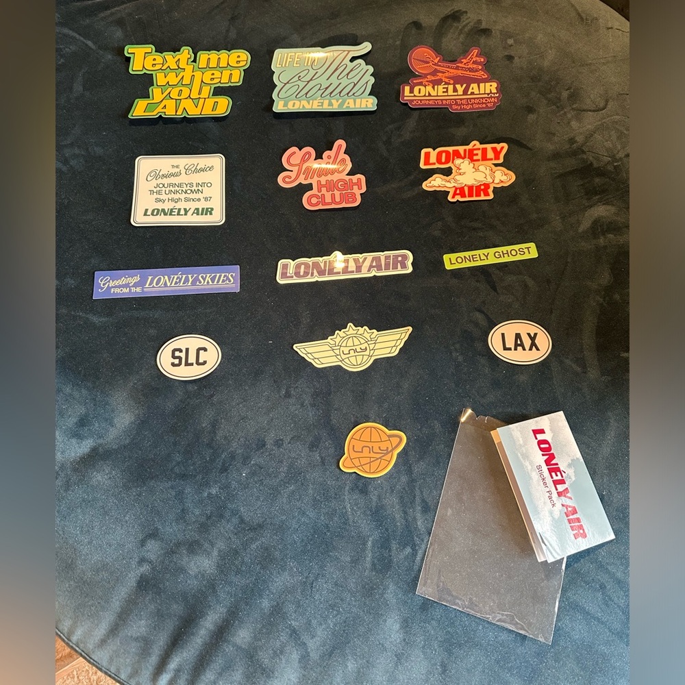 NWT BÉIS x Lonely Ghost LONÉLY AIR Sticker Pack — LIMITED EDITION